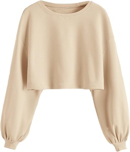 Vente en gros OEM pull uni col rond brodé sur mesure sweat à capuche col rond pour les femmes - Product Image 6