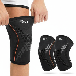 Genouillère de compression en néoprène confortable et antidérapante, genouillère de soutien pour la musculation et l'entraînement de force, 7 mm et 9 mm - Product Image 1