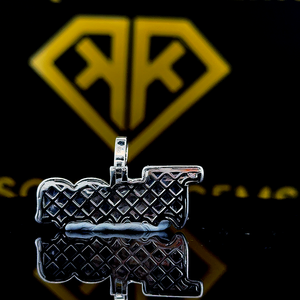 Pendentif Hip Hop personnalisé avec numéro, personnalisez votre lettre, pendentif Hip Hop pour homme avec numéro, pendentif en moissanite, bijoux Hip Hop Ice Out - Product Image 3