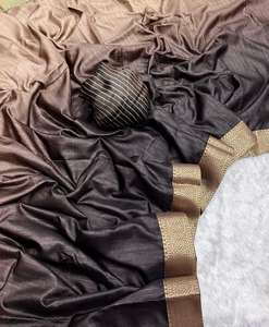 Dernière tenue de créateur, saree en soie Dola de style moderne à la demande avec dentelle fantaisie, fabrication indienne et fournisseur - Product Image 3