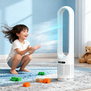 <span class=keywords><strong>Ventilador</strong></span> Inteligente sin Aspas - Control por Voz con Asistente <span class=keywords><strong>de</strong></span> <span class=keywords><strong>Google</strong></span> y Alexa, con Función <span class=keywords><strong>de</strong></span> Purificación <span class=keywords><strong>de</strong></span> Aire, Filtro HEPA - Product Image 4