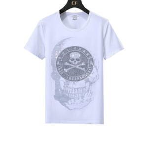 T-shirt surdimensionné avec strass, streetwear tendance, t-shirt avec strass brillants, mode masculine, style streetwear - Product Image 3