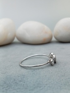 Bague de fiançailles et de mariage solitaire pour femme, diamant de laboratoire taille ronde, VVS, plaqué or jaune 14k/18k, certifiée - Product Image 4
