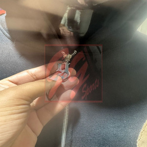 Sudadera con capucha corta de gran tamaño Unisex 470 GSM Sudadera con cremallera súper pesada con logotipo desgastado y sudaderas con cremallera personalizadas para hombre - Product Image 2