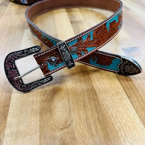 Ceinture pour homme en cuir de vache véritable, boucle automatique en alliage léger vintage, longueur personnalisée, exportateurs indiens en gros - Product Image 1