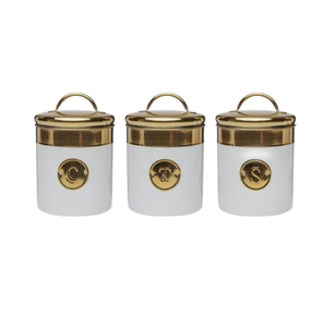 Wholesaler Supplier Copper Lid Metal <b>Canisters</b> Handmade Hotel Restaurant Kitchen Airtight Metal Metal <b>Canister</b> <b>Set</b> - Product Image 5