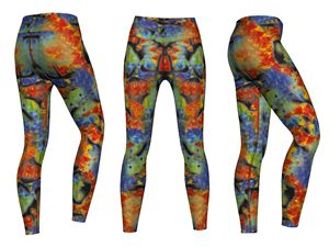 Leggings de yoga pour femmes, écologiques, respirants, taille haute, extensibles, confortables, durables, pour le sport quotidien, imprimés - Product Image 6