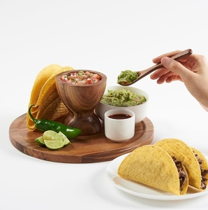 Bamboo <b>Cake</b> <b>Stand</b> with <b>Glass</b> Dome - Product Image 3