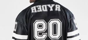 Maillot d'uniforme de football américain à manches courtes de qualité supérieure vêtements de sport respirants pour l'été nom d'équipe personnalisable - Product Image 3