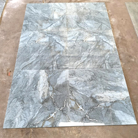 Carreaux de porcelaine polis et émaillés de luxe 800x800mm Azuro Azul, aspect marbre brillant, aspect pierre, brique réfractaire, antidérapants pour sols modernes