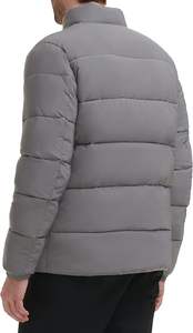 Vente en gros de doudounes légères pour hommes personnalisables sur pied vêtements d'extérieur durables en toile bulle chaude d'hiver avec logo sur le devant - Product Image 2