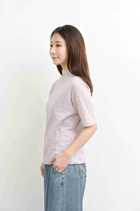 Lujo de alta calidad 100% algodón de manga tres cuartos a granel ropa de calle mujeres gimnasio peso pesado camisetas personalizadas - Product Image 2