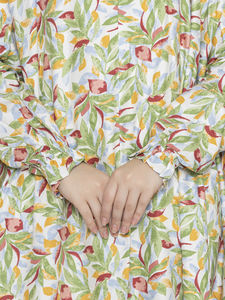 Hot Sale Women Floral Print Full Sleeve <b>Modest</b> Cord <b>Set</b> Traditional Islamic Fashion Dress Bulk Product Handmade Customized - Product Image 6