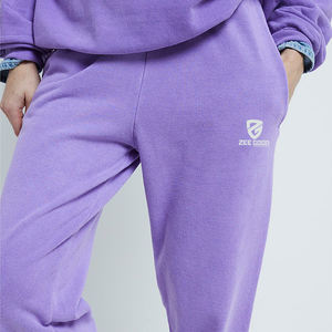 Women's Lightweight Cotton Jogger Pants Elastic Drawstring Soft Gym Yoga Design Flat Front Winter OEM <b>Ladies</b> <b>Trouser</b> - Product Image 3