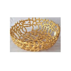 ชามใส่ผลไม้สำหรับตกแต่งทำจากอลูมิเนียมเคลือบเงาสำหรับตกแต่งอาหารชามเสิร์ฟอาหาร - Product Image 2