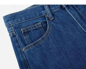 Vente en gros OEM nouvelle mode jeans pour hommes jambe droite rue haute vintage jambe large hommes jeans en denim - Product Image 4