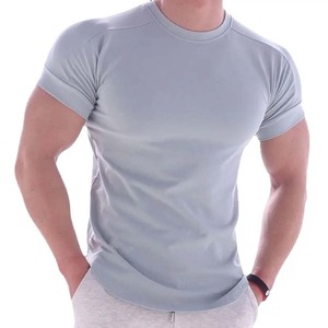 เสื้อยืดผ้าฝ้ายสำหรับผู้ชาย alrasim ผ้าฝ้าย200 GSM 100% พิมพ์ลายแบบกำหนดโลโก้ได้เอง - Product Image 3