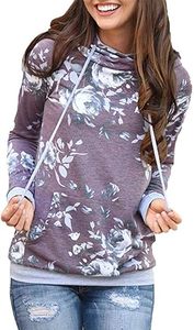 เสื้อสเวตเตอร์ผ้าฟลีซแบบสวมหัวสำหรับผู้หญิงผ้าคอตตอนผสมมีฮู้ดน้ำหนักเบาเสื้อฮู้ดลำลองแบบธรรมดา - Product Image 2