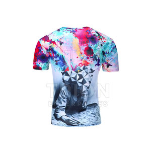 Camiseta de sublimación para hombre de alta calidad y peso ligero, talla grande, corte ajustado, del mejor fabricante. - Product Image 2