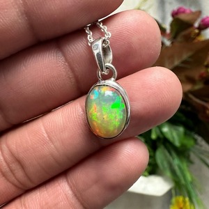 Colgante de Plata de Ley 925 con Ópalo, Joyería Hecha a Mano, Estilo Boho, para Mujer, Regalo para Chicas - Product Image 5