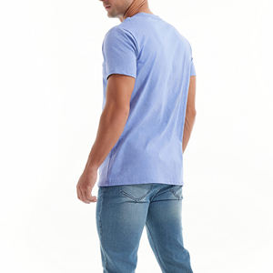 Camiseta estampada de manga corta con hombros caídos y cuello redondo para hombre, ropa de calle a granel, ropa mixta, camisetas con patrón personalizado - Product Image 6