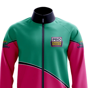 Veste coupe-vent en toile officielle de l'équipe de Columbus avec logo personnalisé sur le devant, fermeture éclair mi-longue, style décontracté pour la saison hivernale - Product Image 4