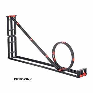 Pista de mecánica con rieles metálicos para demostrar principios de movimiento y experimentos de impulso - Product Image 5