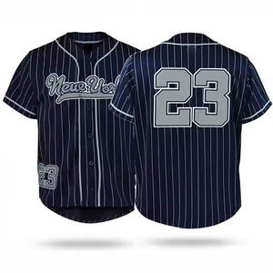 เสื้อยืดเบสบอลสีพื้นเสื้อกีฬาแห้งเร็วเสื้อเบสบอล - Product Image 1