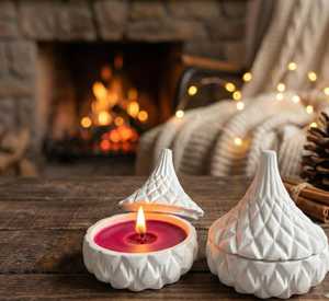 Meilleur prix Bougie en cire de soja dans un pot en céramique de luxe Bougie parfumée de luxe pour la décoration de la maison Ambiance cosy et pour offrir en cadeau - Product Image 5