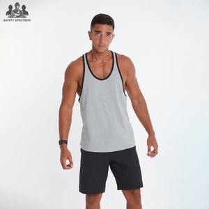 Hot Selling Men's Casual Knitted 100% Cotton Workout Gym Tank Top Breathable Eco-Friendly Quick Dry Bodybuilding <b>Vest</b> Low MOQ - Product Image 6