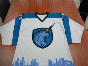 Camiseta de hockey sobre hielo en blanco con impresión por sublimación digital, ropa de hockey sobre hielo hecha a medida, ropa deportiva, camiseta de hockey sobre hielo - Product Image 4