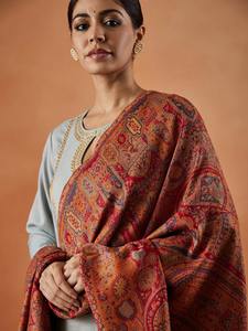 Professional Manufacturer High Quality Embroidered <b>Wool</b> <b>Shawl</b> For Women Top Quality Fabric Soft Women <b>Shawl</b> In Bulk Quantity - Product Image 4