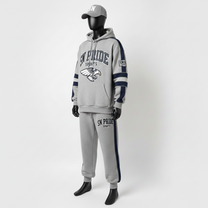 Chándal Informal con Capucha Personalizado de Alta Calidad para Hombre, 100% Algodón, Ligero, Transpirable, Elástico en Cuatro Direcciones, Bordado Ecológico - Product Image 2