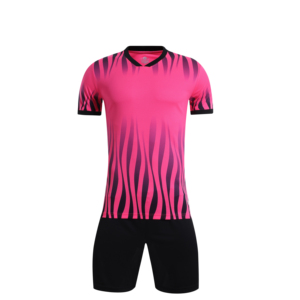 Kits d'entraînement d'équipe de maillot de football sublimé avec logo personnalisé unisexe avec coupe automatisée uniformes de football pour clubs - Product Image 5