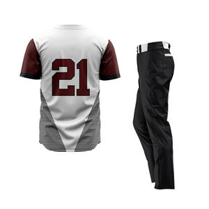 Uniforme de baseball respirant de haute qualité, impression par sublimation personnalisée, maillot de softball pour hommes, taille plus, séchage rapide, vêtements de sport OEM - Product Image 2