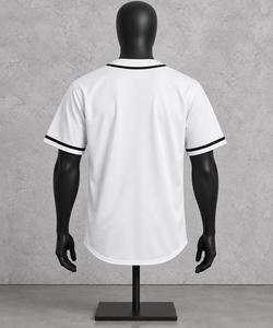 Camiseta de Béisbol Blanca con Cuello en V para Hombre y Mujer, Clásica, de Manga Corta, Diseño Sólido, Transpirable, para Uso Diario, Informal, Entrenamiento y Deporte - Product Image 2