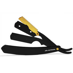 Rasoir à lame droite de haute qualité pour barbier, avec manche ergonomique et lame en acier inoxydable durable, facile à remplacer. - Product Image 2