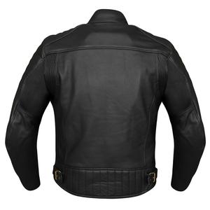 Veste de moto d'hiver unisexe en cuir et toile 100% écologique à capuche pour hommes et femmes - Product Image 2