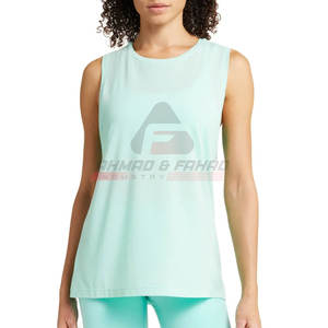 Camiseta informal sin mangas de algodón 2025 para mujer, camiseta sin mangas transpirable con tasa de venta completa, camisetas sin mangas para mujer a la venta, novedad de 100% - Product Image 1