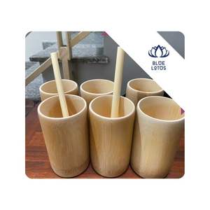 แก้วไม้ไผ่ขายดีที่สุด ใช้สำหรับเสิร์ฟเครื่องดื่มบนโต๊ะอาหาร และสำหรับการนำเสนอเครื่องดื่ม ผลิตจากโรงงานในเวียดนาม - Product Image 1