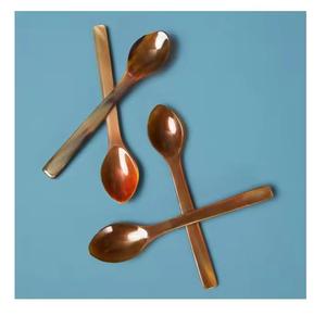 Authentique ensemble de cuillères en corne de buffle avec une beauté naturelle fabriquée à la main, parfait pour les cadeaux ou les tables à manger rustiques - Product Image 4