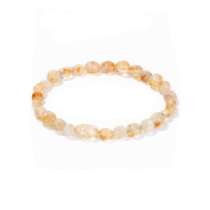 Pulsera de cuentas de piedras preciosas en forma de caída-Pulsera DE BODA cristiana de moda-Uso diario Longitud ajustable Unisex - Product Image 3