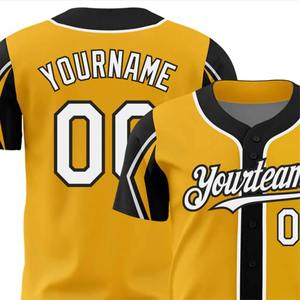 Cambio rápido de alta calidad transpirable 100% poliéster personalizado béisbol Softball Jerseys logotipos personalizados para equipos clubes - Product Image 3