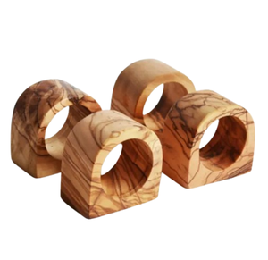 Vente en gros de ronds de serviette en bois au design floral pour fêtes, mariages, hôtels, tables à manger, décoration de table et accessoires - Product Image 5