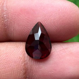 Piedra de corte de pera facetada granate rojo Natural pulido de alta calidad 13x9x6mm 4,80 quilates para la fabricación de joyas gema suelta calibrada - Product Image 6