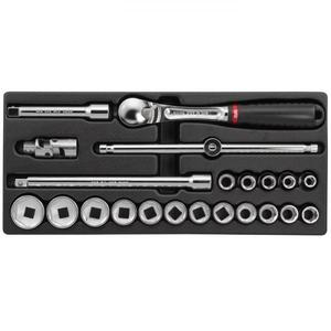 Usag 22-Piece <b>Sockets</b> and <b>Ratchet</b> Assortment - Product Image 1