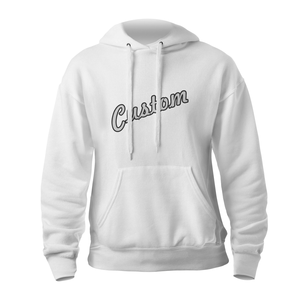 Sudadera con Capucha Unisex Blanca Estampada de Punto, Corte Regular, 100% Algodón, Forro Polar, Capucha con Cordón Ajustable, Bolsillo Canguro, Invierno - Product Image 5