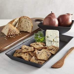 Bandeja para servir comida hecha a mano de primera calidad en metal galvanizado negro con diseño elegante perfecto para desayuno y utensilios de cocina - Product Image 5