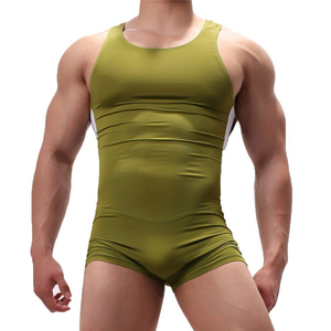 High Quality 100% Polyester Men's One-Piece Sublimation Wrestling Singlet Custom Logo <b>Cheap</b> Price Martial Arts Wear for Sale - Product Image 6