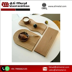 Bandeja de servicio de madera de diseño moderno personalizada, juego de tazas y cuencos de té para bodas y otras ocasiones - Product Image 2